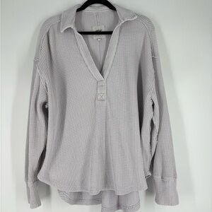 Aerie Lavender Waffle Knit Pullover